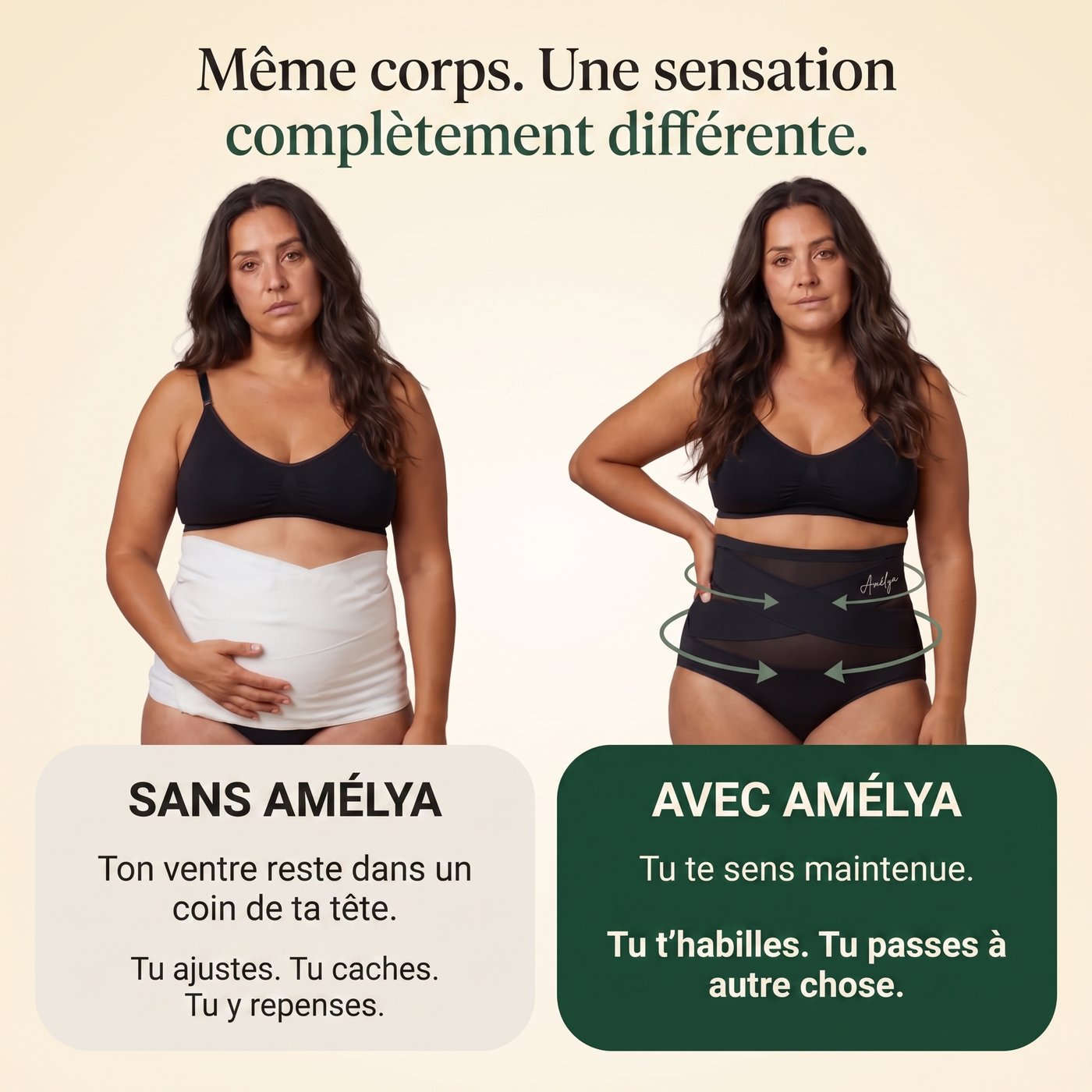 Enfin du maintien, sans se sentir enfermée — Amélya