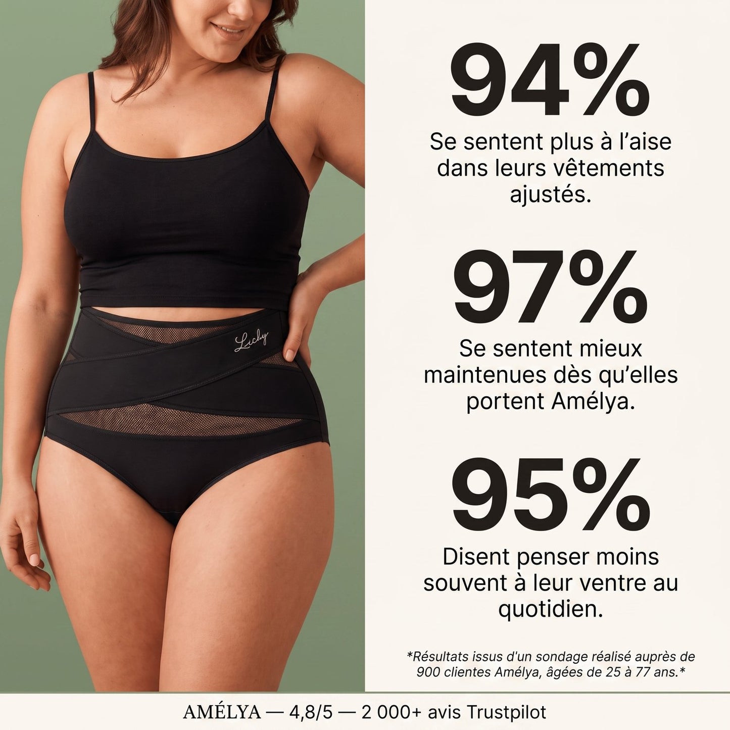 Enfin du maintien, sans se sentir enfermée — Amélya
